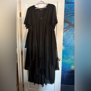 Disturbia Black High Low Dress